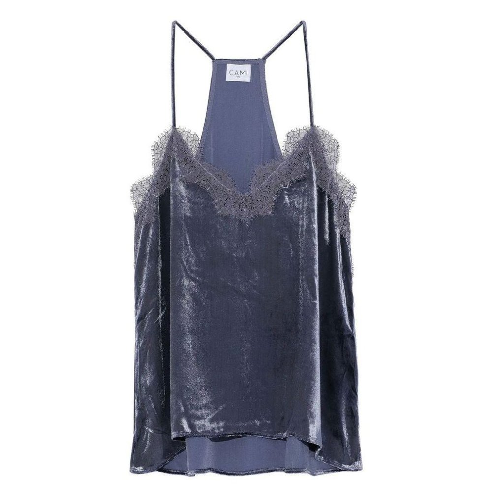 Cami NYC Lavender Velvet Silk Racerback Camisole S - Picture 5 of 12